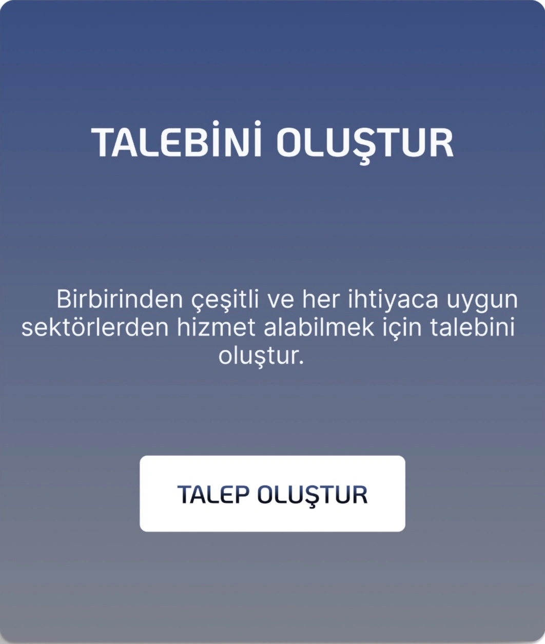 Talep Oluştur